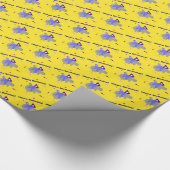 Hippo Birthday Gift Wrap Wrapping Papier Geschenkpapier (Ecke)