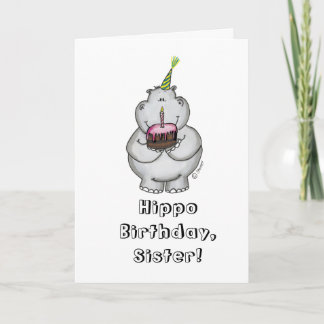 Hippo Birthday - Happy Birthday Karte