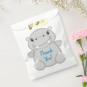 Hippo Birthday Party Blue Geschenktütchen (Versiegelt)