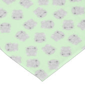 Hippo Birthday Party Green Tischdecke (Schrägansicht)