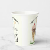 Hippo Birthday Party Pappbecher (Links)