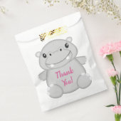 Hippo Birthday Party Pink Geschenktütchen (Versiegelt)