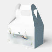 Hippo Blue Baby Dusche Geschenkschachtel (Rückseite)