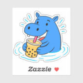 Hippo Boba Aufkleber (Blatt)