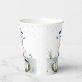 Hippo Boy Baby Dusche Pappbecher (Rechts)