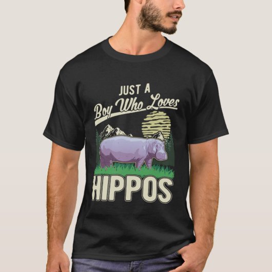 Hippo Boy Hippopotamus Hippo  1 T-Shirt (Vorderseite)