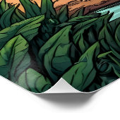 Hippo by the Riverside Poster (Ecke)