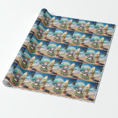 Hippo Christmas Hawaiian Themed for Animal Lovers Geschenkpapier (Ungerollt)