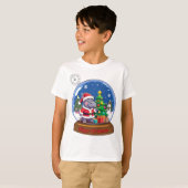 Hippo Christmas Snowglobe T-Shirt (Vorne ganz)
