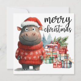 Hippo Christmas Themed für Tierliebhaber