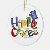 Hippo Crazee - für den wirklich verrückten Hippo L Keramikornament (Links)