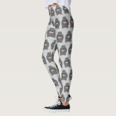Hippo Design Wähle Hintergrundfarbe Leggings (Links)