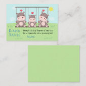 Hippo Diaper Raffles Tickets (Vorne/Hinten)