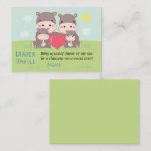 Hippo Diaper Raffles Tickets (Vorne/Hinten)