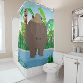 Hippo-Duschvorhang Duschvorhang (Beispiel)