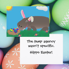 Hippo Easter Feiertagskarte