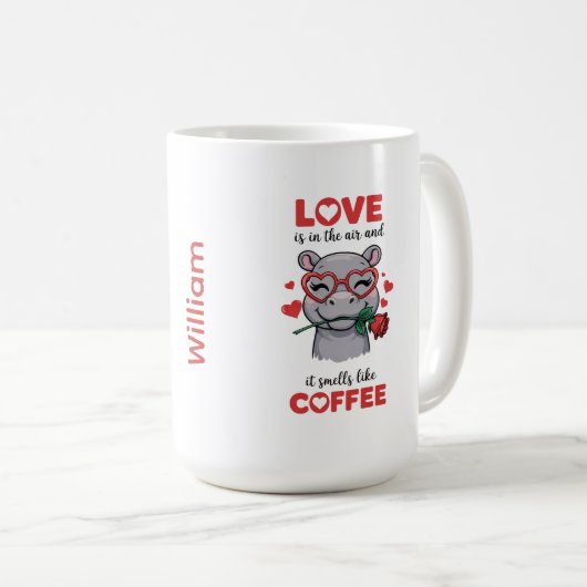 Hippo Express Your Love Mug Kaffeetasse (VorderseiteRechts)