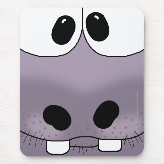 Hippo Face Mousepad (Vorne)