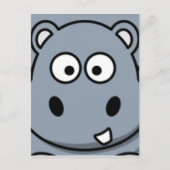 Hippo Face Postkarte (Vorderseite)