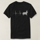 Hippo Favorite Zoo Animal Heartbeat EKG Pulse Zook T-Shirt (Design vorne)