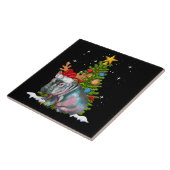 Hippo Fiona Christmas Tree Hippopotamus Fliese (Seite)