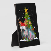 Hippo Fiona Christmas Tree Hippopotamus Fotoplatte (Seite)