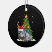 Hippo Fiona Christmas Tree Hippopotamus Keramik Ornament (Links)
