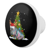 Hippo Fiona Christmas Tree Hippopotamus Keramikknauf (Rechts)