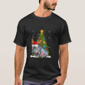 Hippo Fiona Christmas Tree Hippopotamus T - Shirt (Vorderseite)