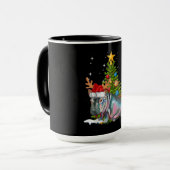 Hippo Fiona Christmas Tree Hippopotamus Tasse (Vorderseite Links)
