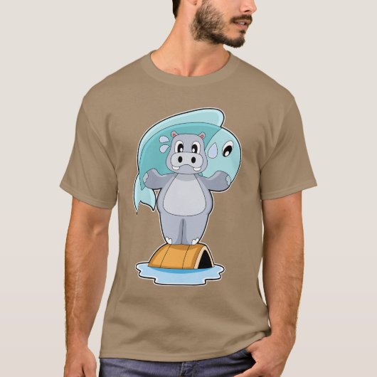 Hippo Fisher Fish T-Shirt (Vorderseite)