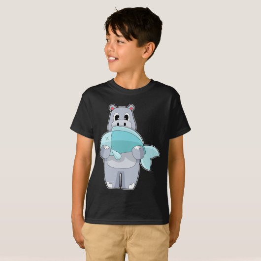 Hippo Fisher Fish T-Shirt (Vorne ganz)