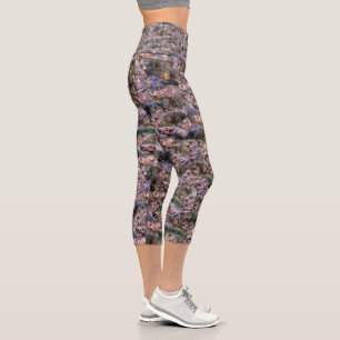 Hippo Foto Collarge Capri Leggings, Leggings