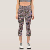 Hippo Foto Collarge Capri Leggings, Leggings (Vorderseite)