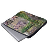 Hippo-FotoCollage, Laptopschutzhülle (Vorne Knopf)