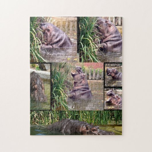 Hippo-FotoCollage, Puzzle (Vertikal)