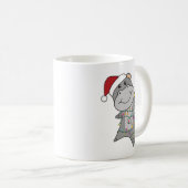 Hippo Frohe Weihnachts Winter Tiere Hippos Erwachs Kaffeetasse (VorderseiteRechts)