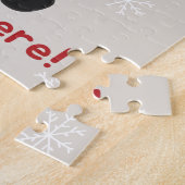 Hippo Frohe Weihnachts Winter Tiere Hippos Jigsaw Puzzle (Seite)