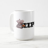 Hippo Fun Scene Kaffeetasse (Vorderseite Links)