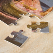 Hippo-Gähnen, Tansania Puzzle (Seite)