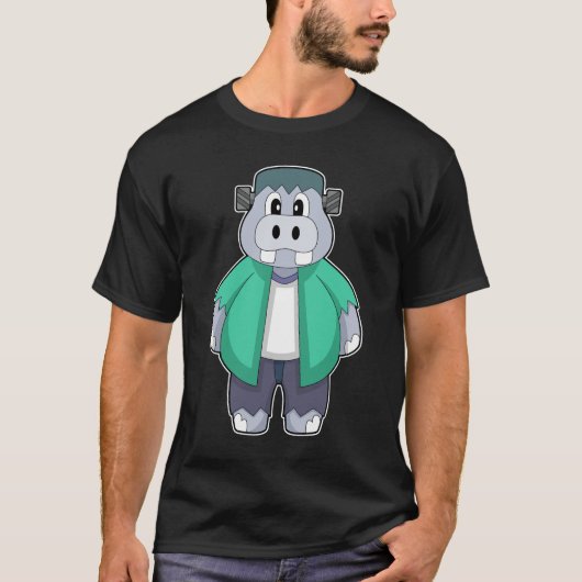 Hippo Halloween T-Shirt (Vorderseite)