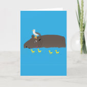 Hippo Happens Karte (Vorderseite)