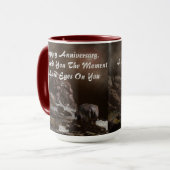 Hippo Happy Anniversary Design, Tasse (Vorderseite Links)