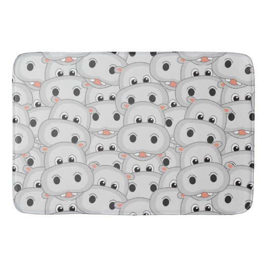 Hippo Head Bath Mat Badematte (Vorderseite)