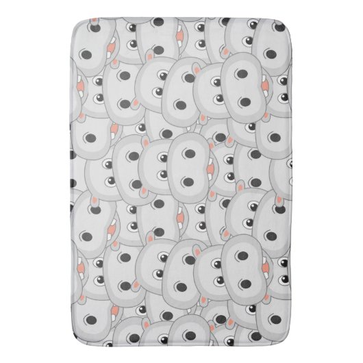 Hippo Head Bath Mat Badematte (Vorderseite Vertikal)