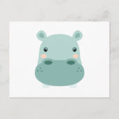 Hippo Head Postkarte (Vorderseite)
