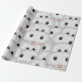 Hippo Head Wrapping Paper Geschenkpapier (Ungerollt)