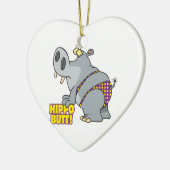 Hippo Hintern Bikini Hippopotamus Keramikornament (Links)