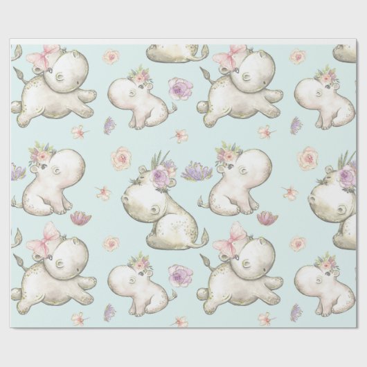 HIPPO HIPPO Babys Geschenkpapier (Flach)