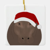 Hippo Holiday Ornament (Vorderseite)